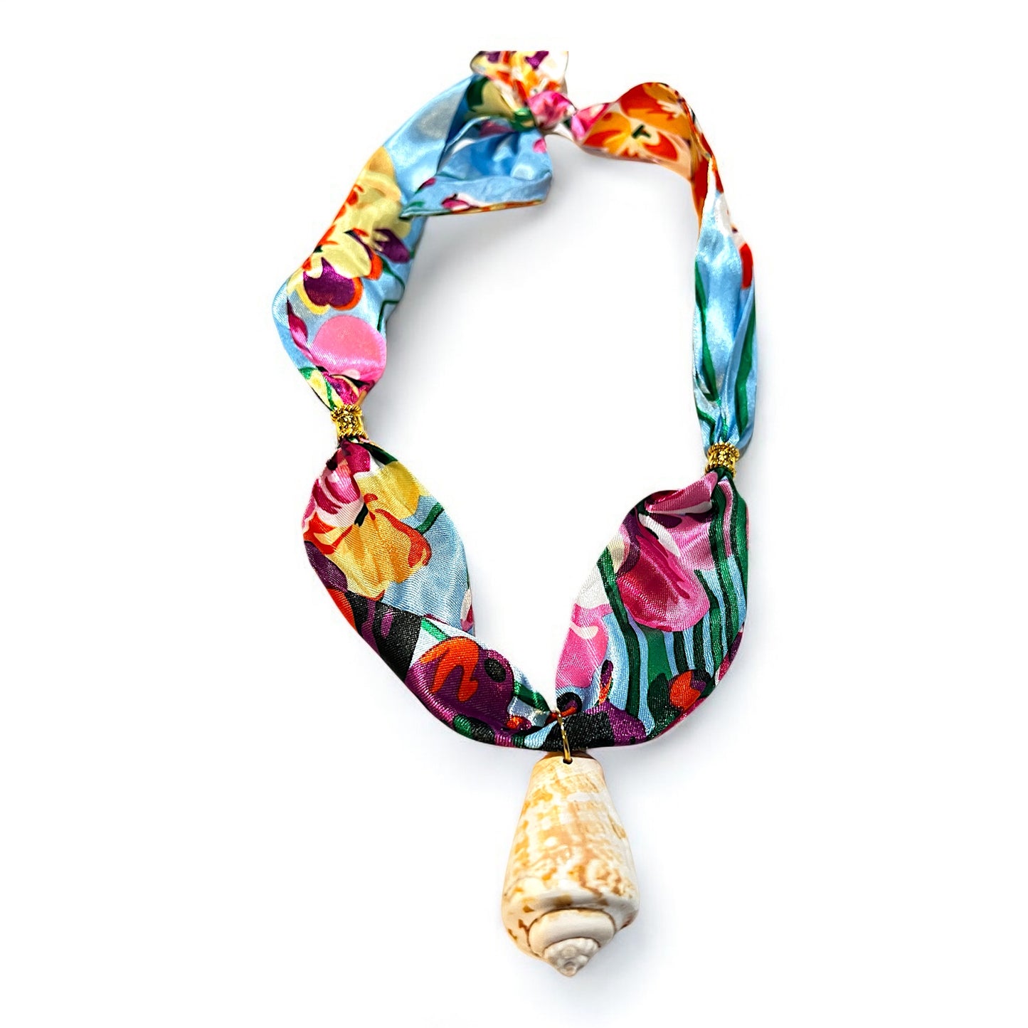 Conch Shell Scarf Necklace