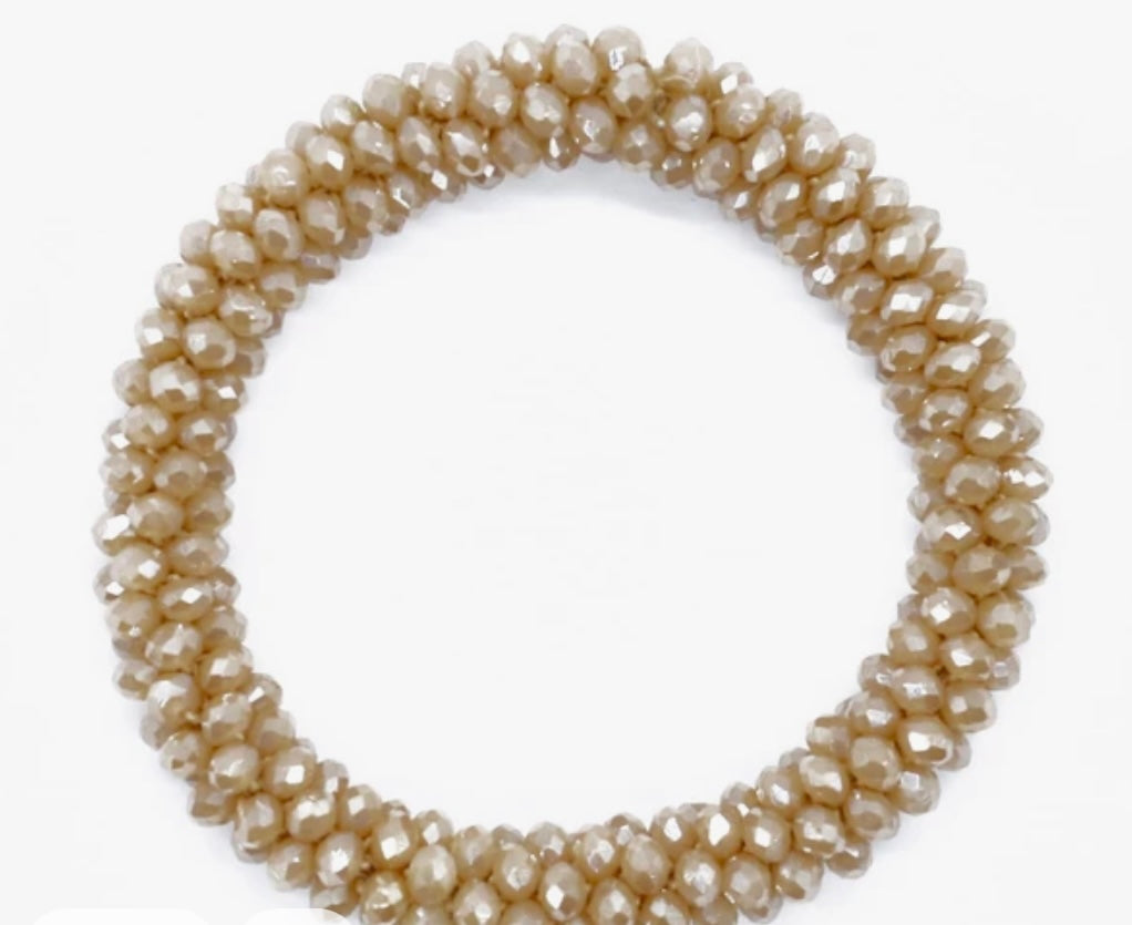 Crystal Beaded Stretch Bracelets (More colors available)