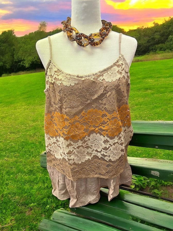 Lacey Lace Tank Top