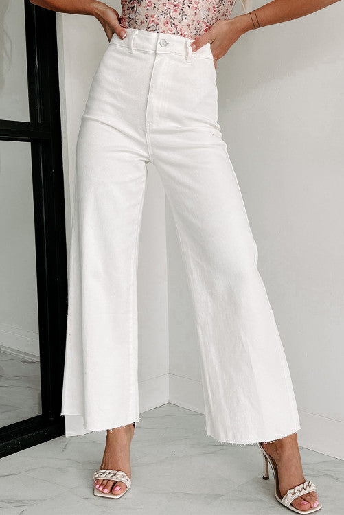 Willow White Cropped Jeans