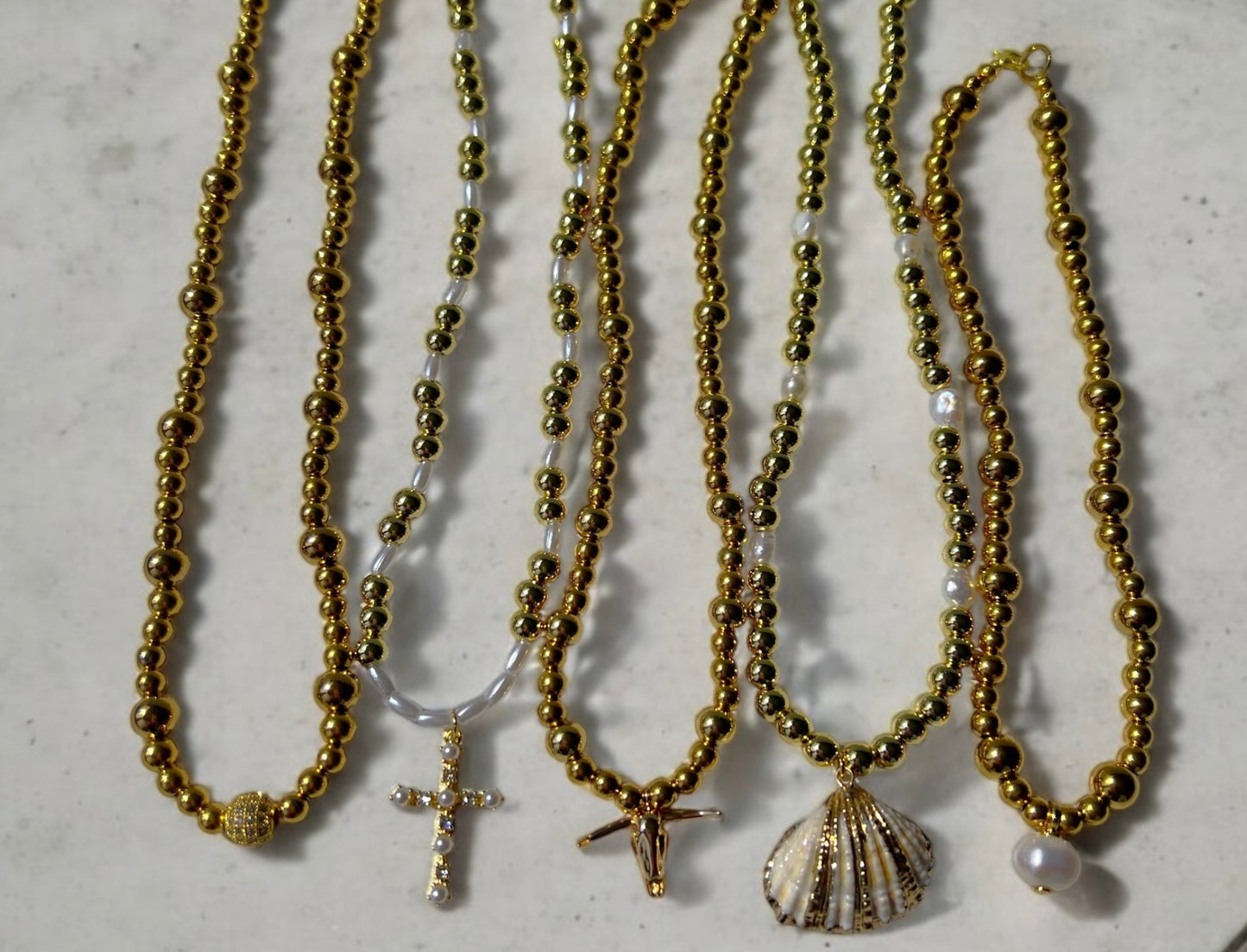 Waterproof Tarnish Free Beaded Necklace