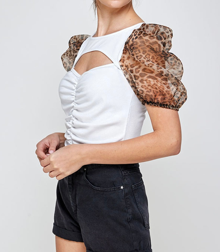 Sassy Chic Animal Print Top
