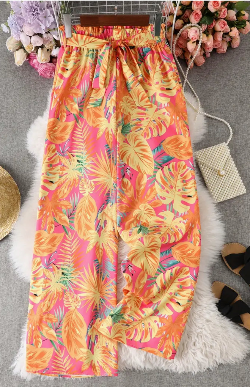 Tropical Palms Pants