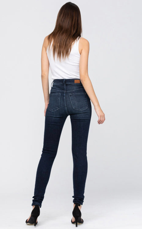 Judy Blue Hi-Rise Super Dark Skinny Jeans