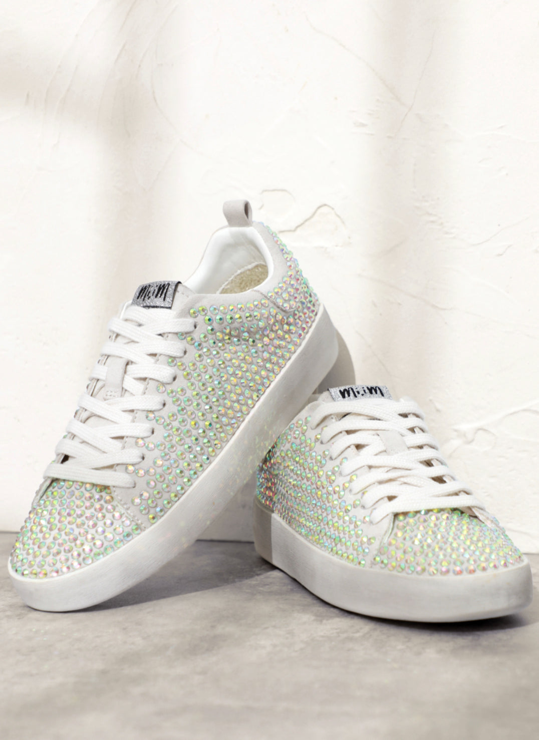 Bring The Sass Rhinestone Sneakers, Grey 7