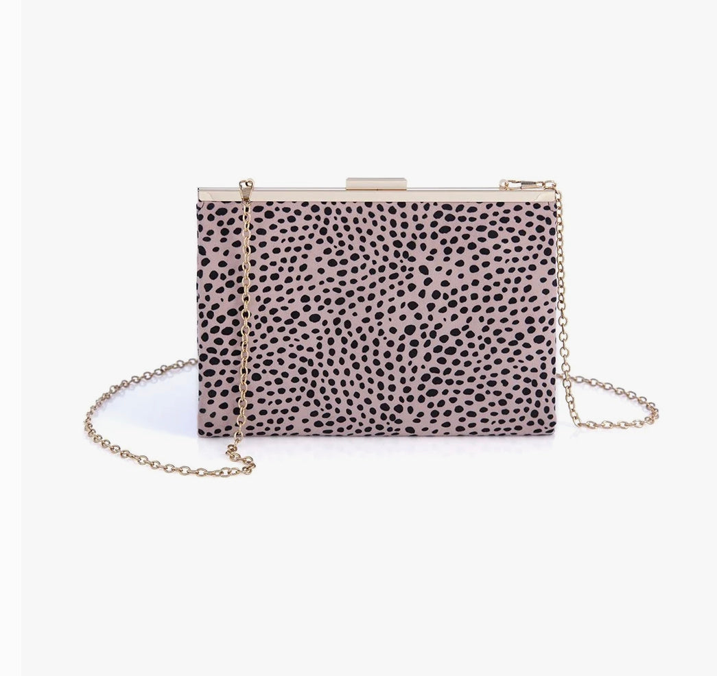 Pink Dalmatian Clutch