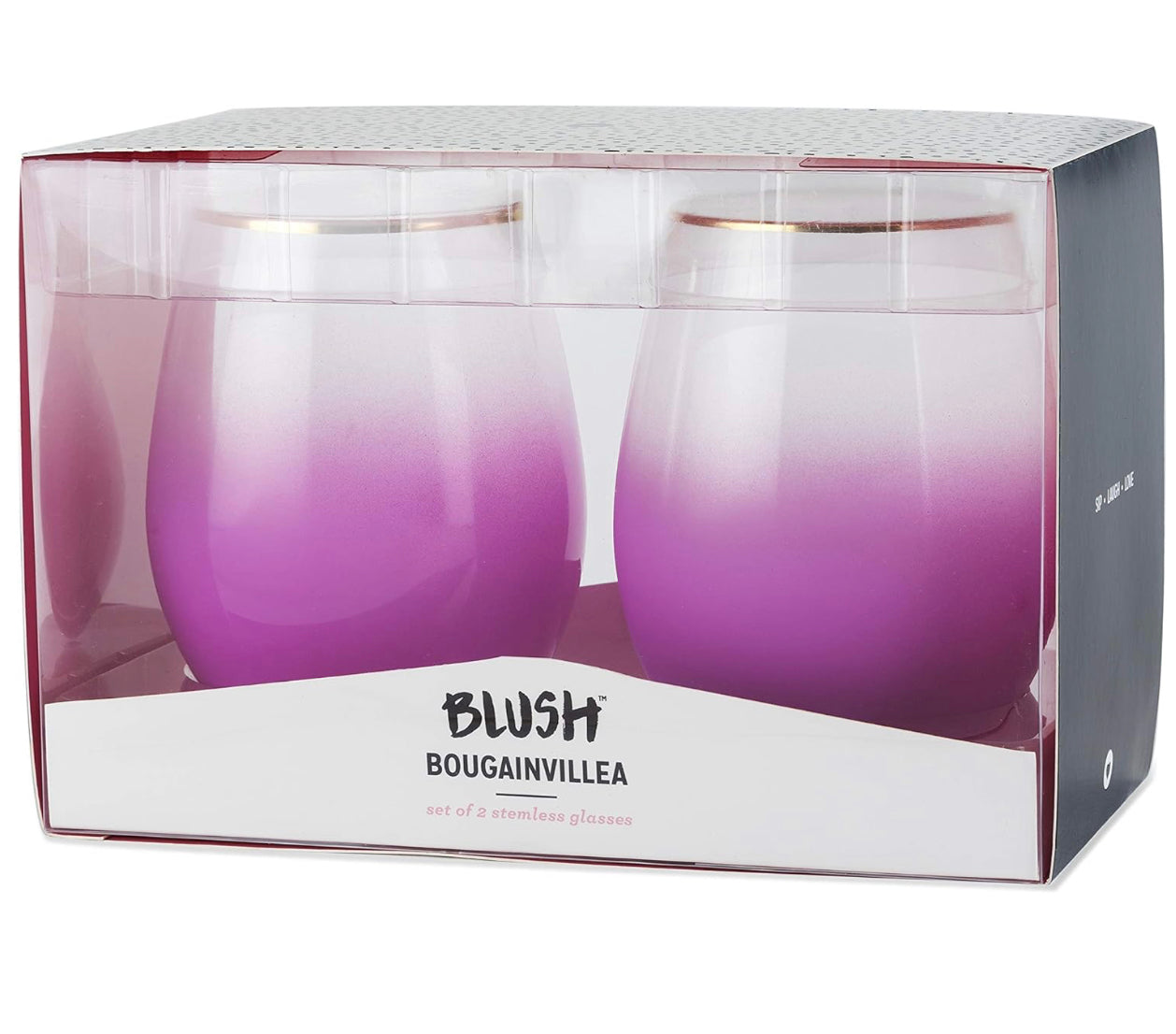 Sip Sip Stemless Wine Glasses by Blush