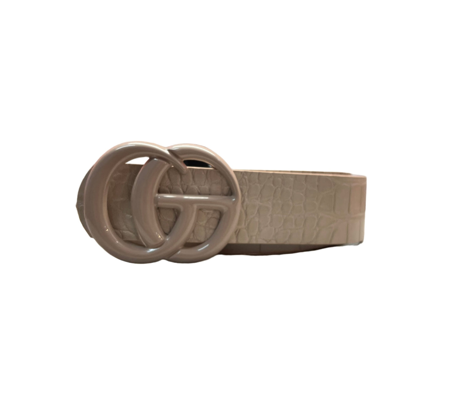 GG Enamel Belt Buckle (in Black, Taupe, and Cognac)