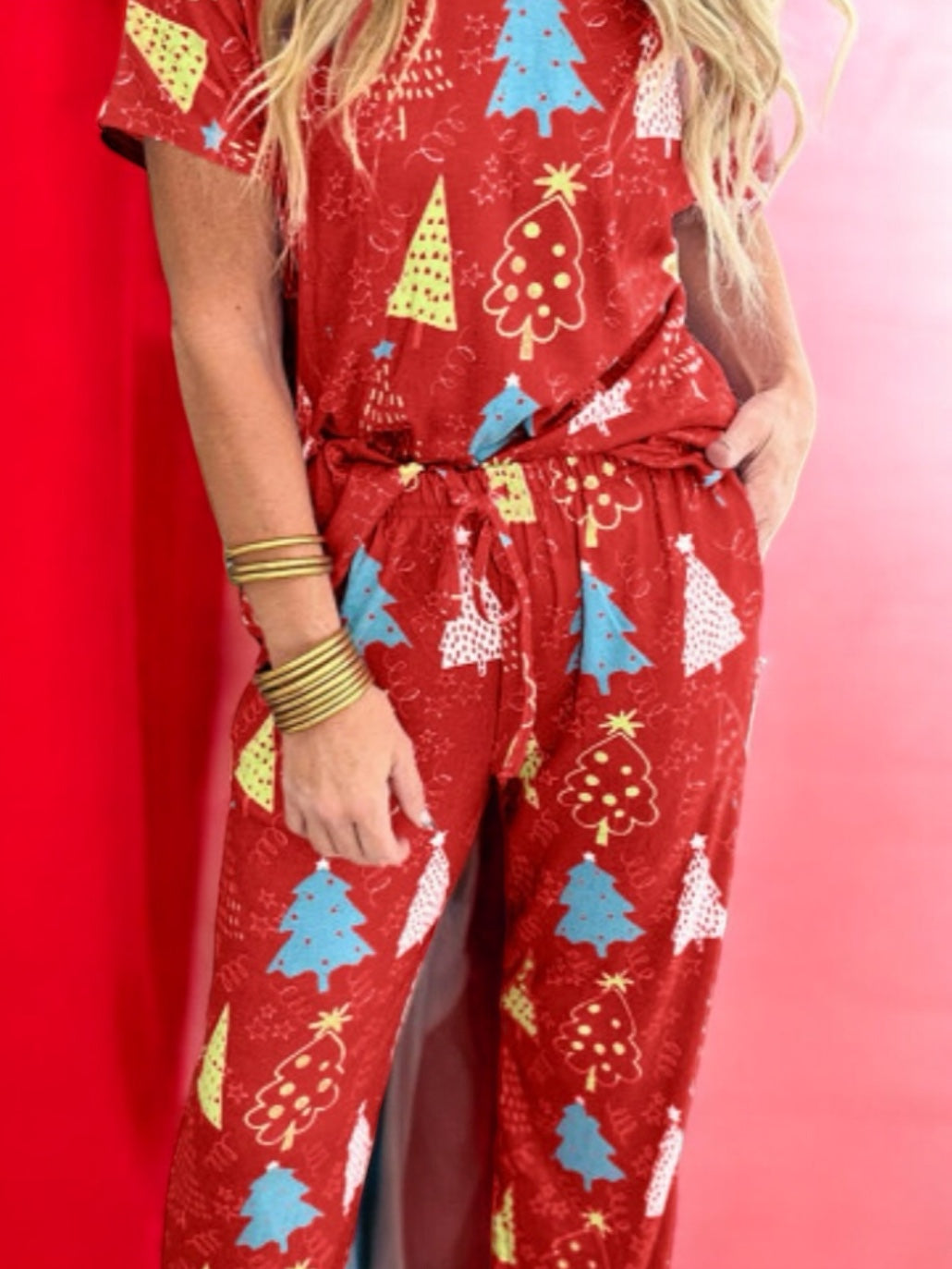 Rocking Around The Christmas Tree Red Pajamas