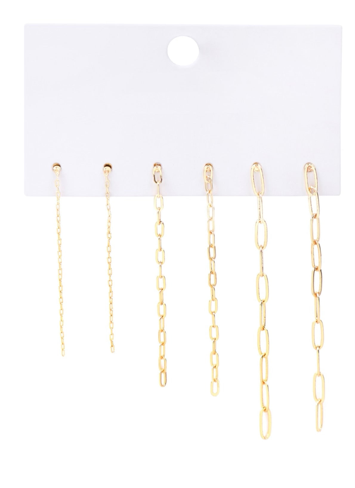 Gold Chain Dangle Earrings