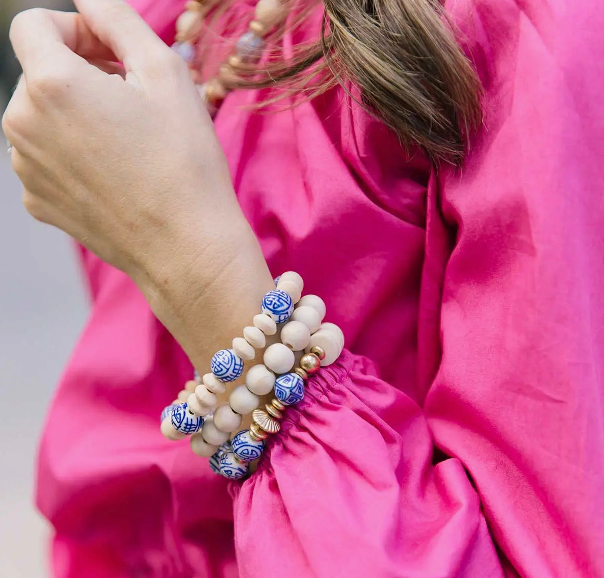 Hannah Chinoiserie Bracelet Set