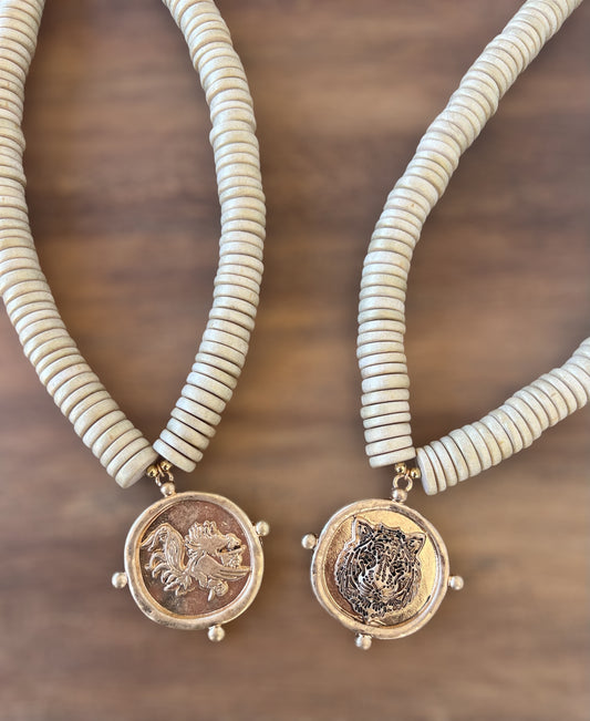 Game Days In The South Coin Necklace