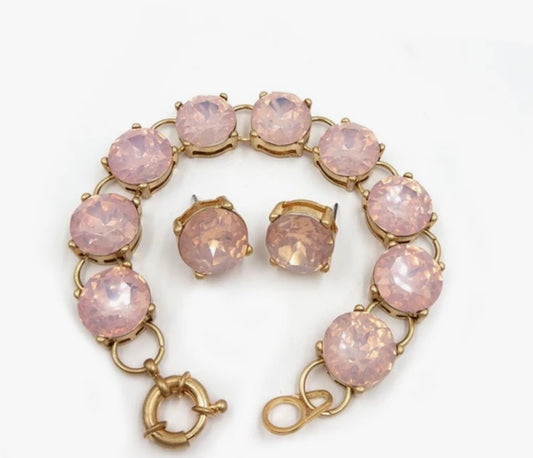Opal Pink Rhinestone Millie Set