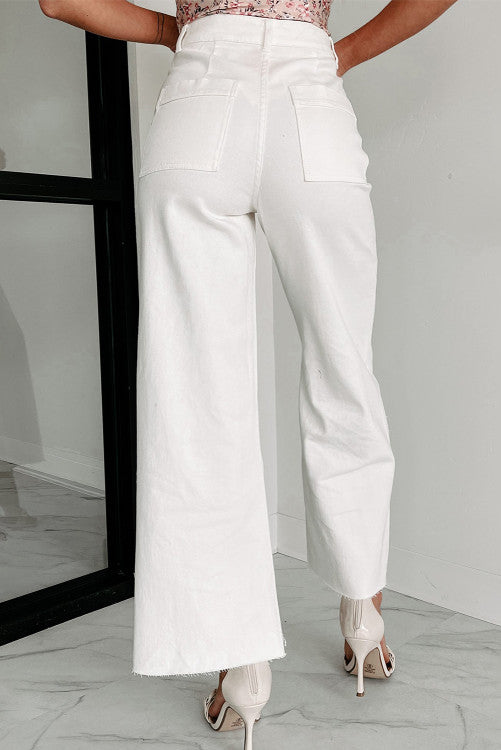 Willow White Cropped Jeans