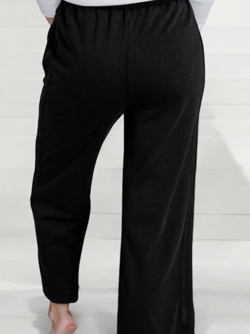 Haute Couture Black Wide Leg Pants