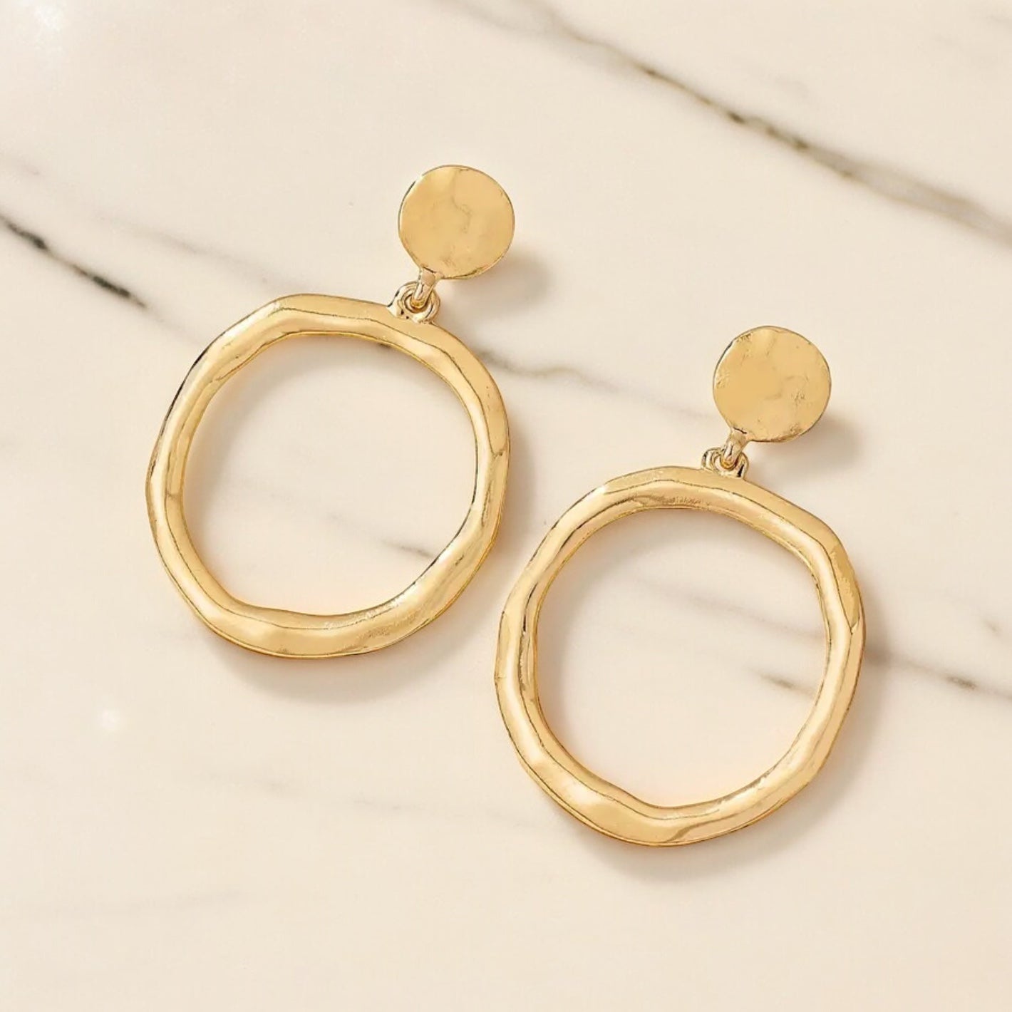 Hazel Gold Hoop Earrings