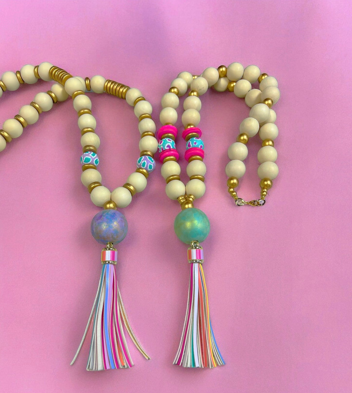 Pastel Tassel Handmade Necklaces