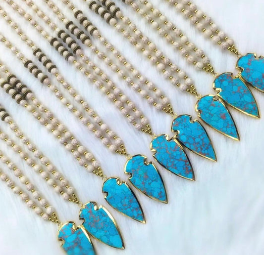 Turquoise Arrowhead Handmade Necklaces