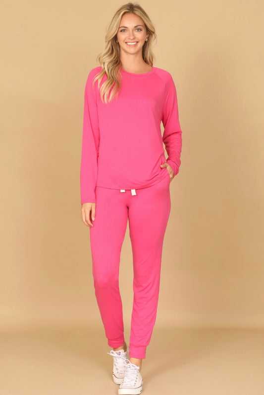 Fuchsia Joggers Set