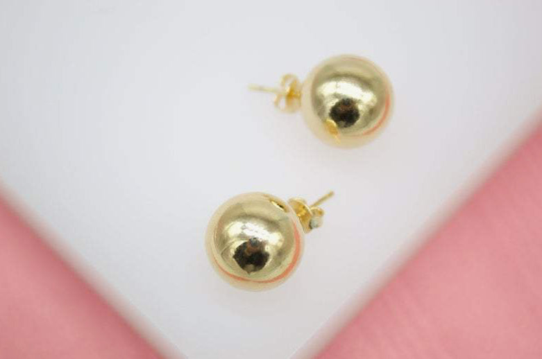 Luxe 18k Gold Filled Ball Stud