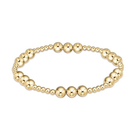 Arabella 3 & 6mm Gold Bracelet