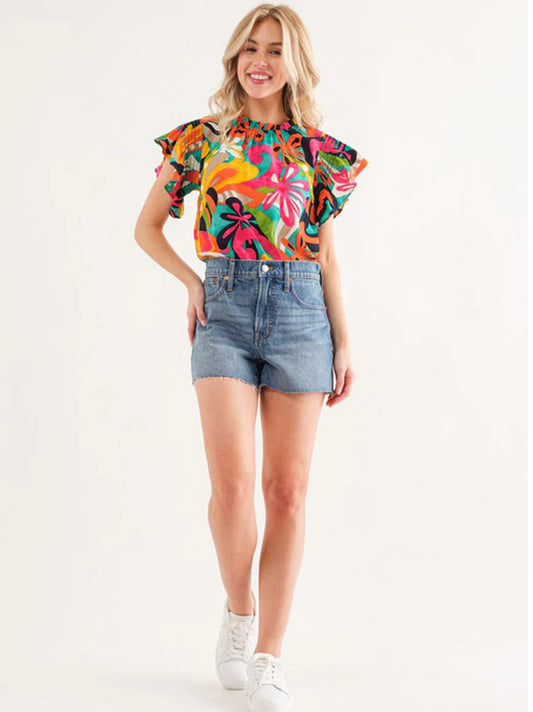 Key West Floral Top