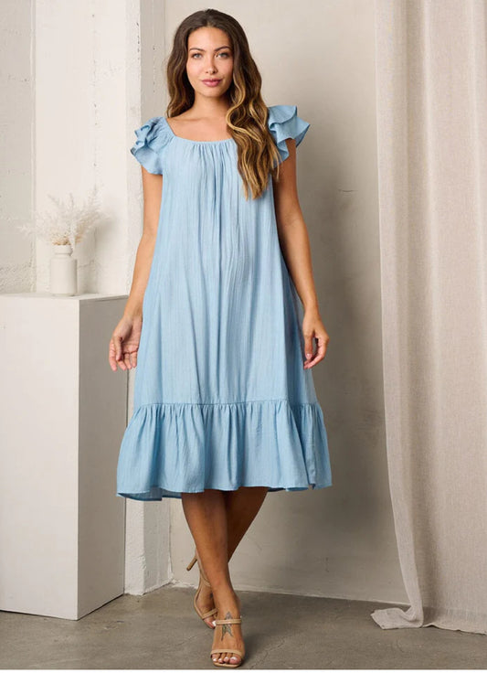 Atlantic Breeze Midi Dress