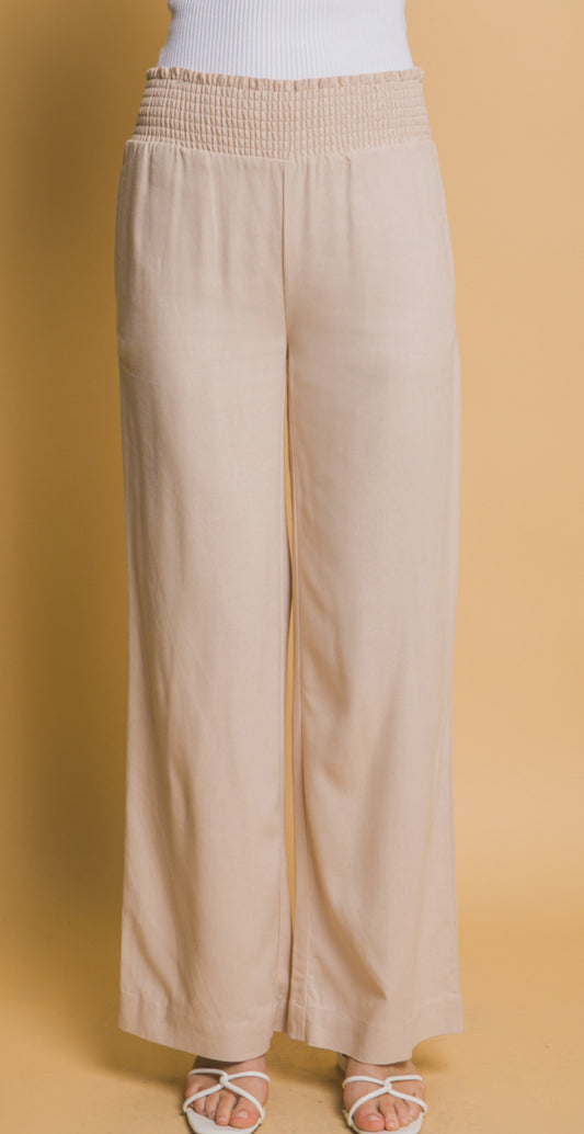 Khaki Linen Pants