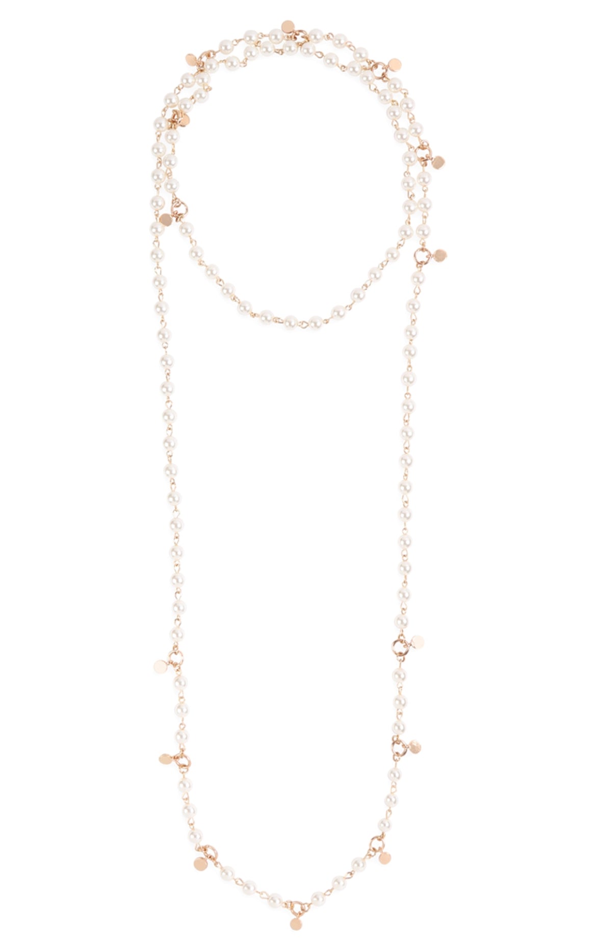 The Pandra Long Double Pearl Necklace