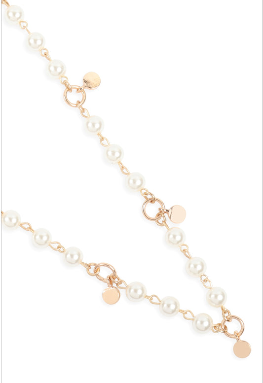 The Pandra Long Double Pearl Necklace