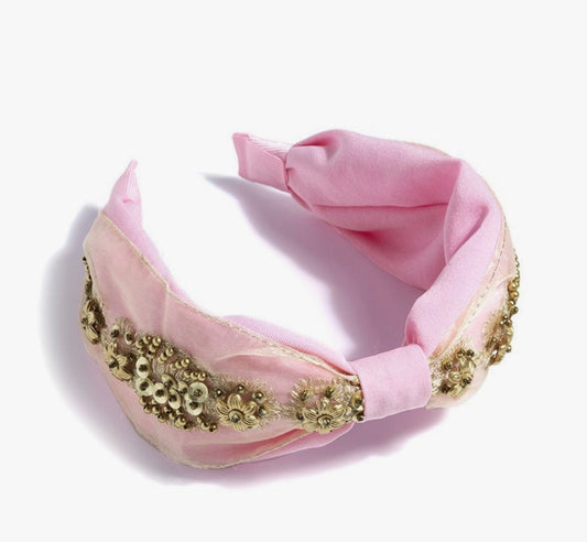 Pink Embellished Headband
