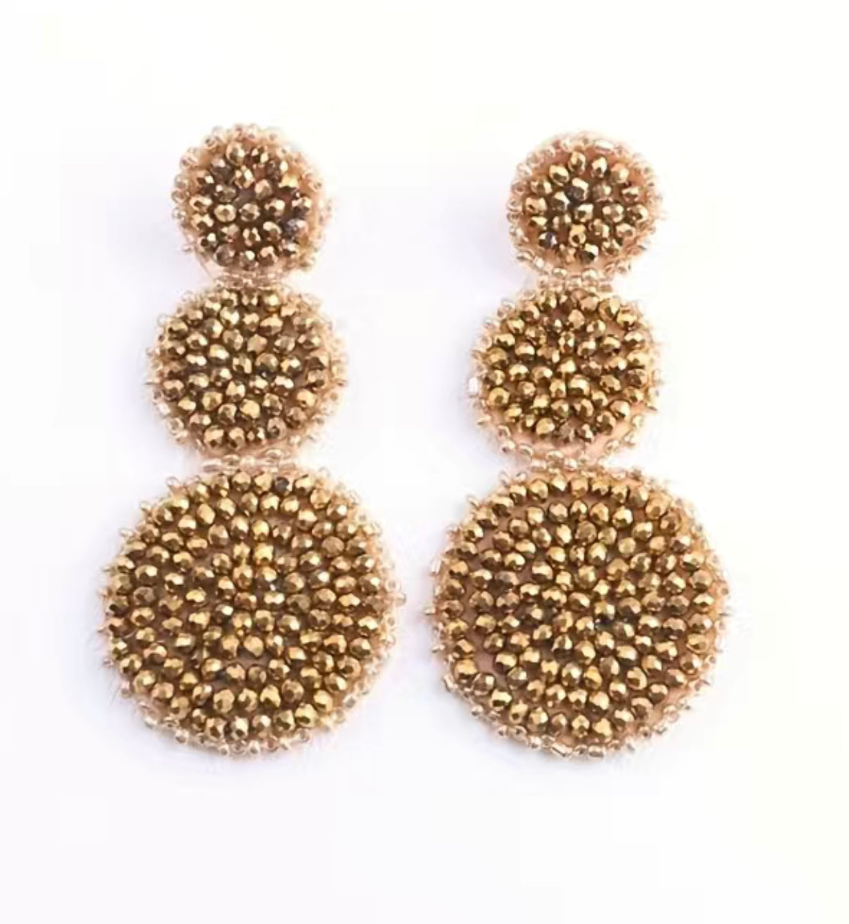 Gold Seed Bead Earrings