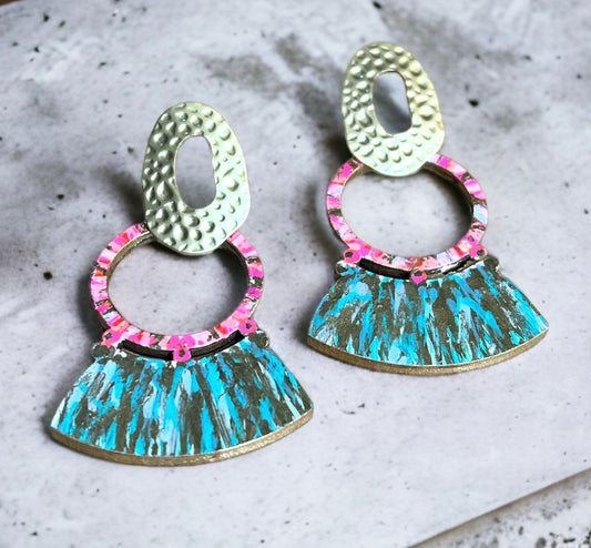 Carnival Cotton Candy Earrings