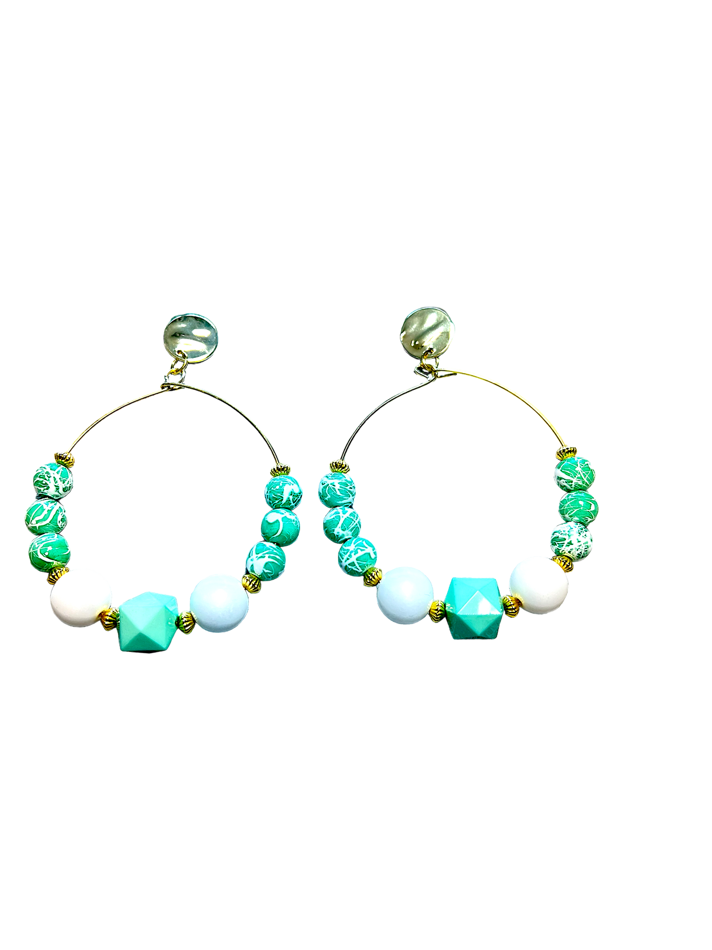 Some Things Are Mint To Be Hoop Earrings