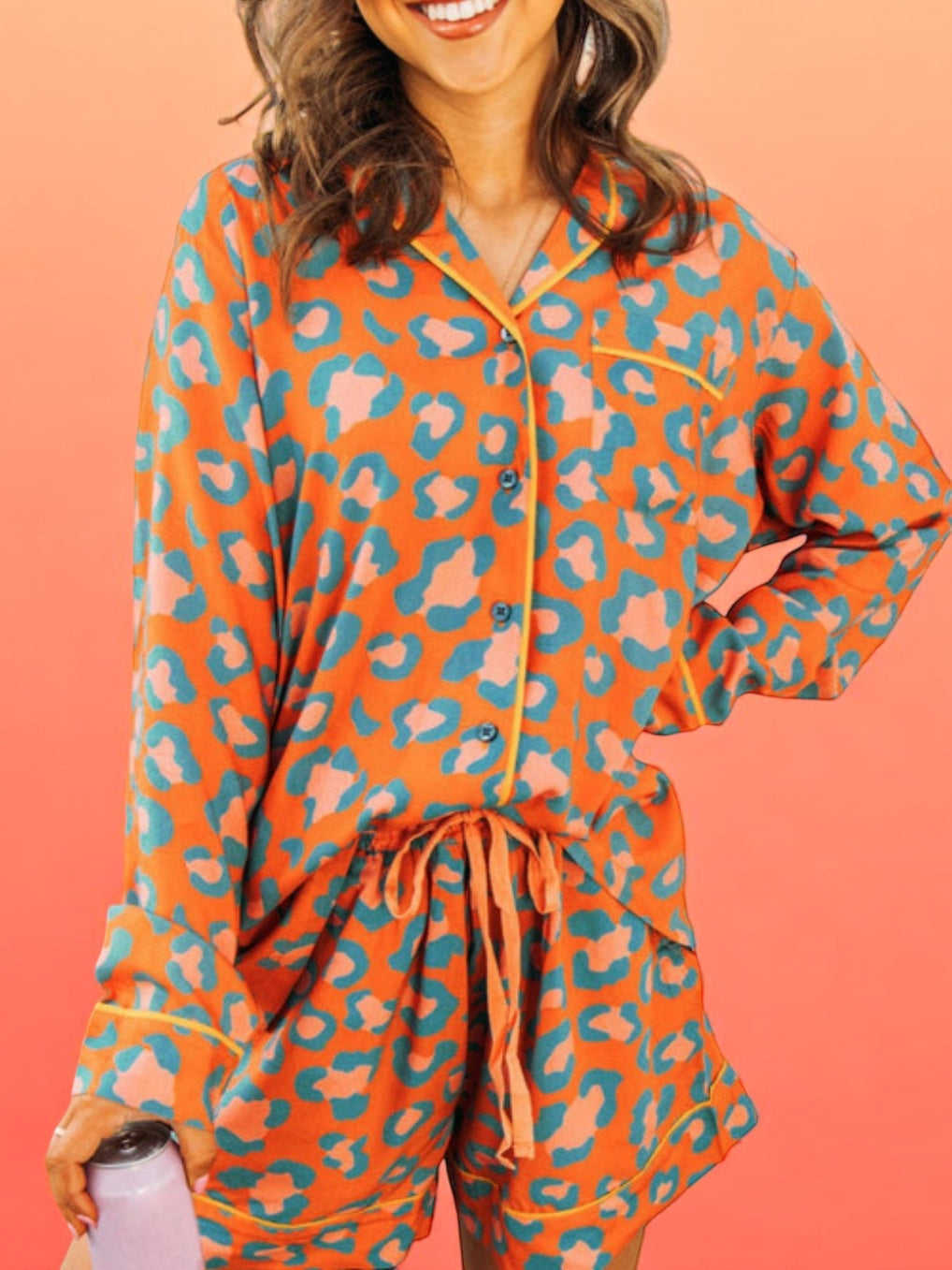 Fallish Fun Animal Print Pajama Set