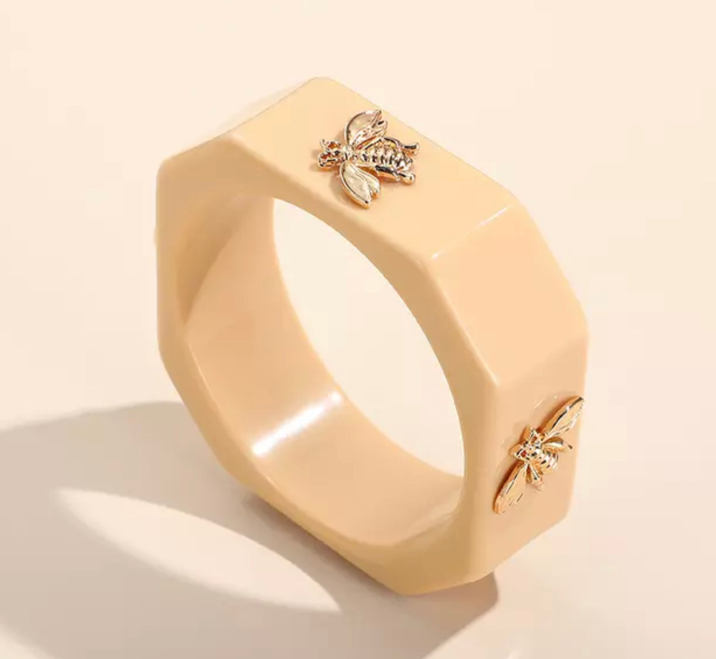 GG Dupe Queen Bee Acrylic Bangle Bracelet