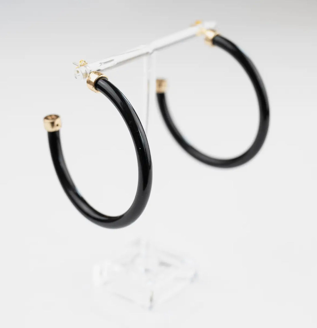 Black Acrylic Hoo Hoops